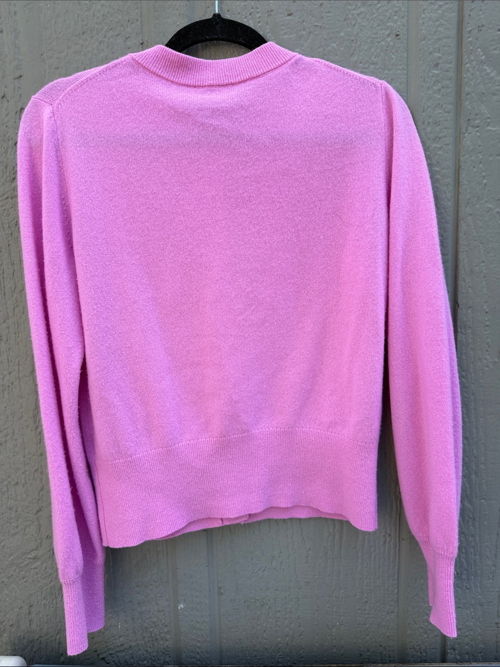 J. Crew 100% Cashmere Pink Crewneck Cardigan Sweater Size: S - Picture 5 of 7